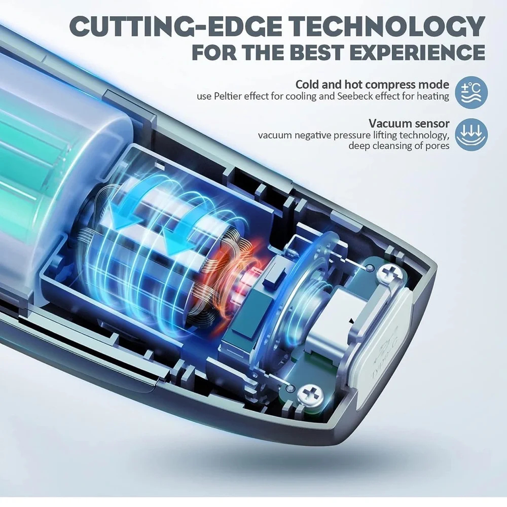 Blackhead Remover Pore Vacuum, USB Rechargeable Acne Cleaner - Picture 2 of 7